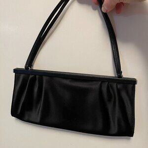 1990s Rachel Green style small black envelope purse from Banana Republic